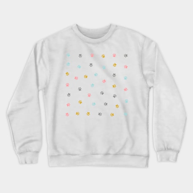 Cute Cat Paw Prints Crewneck Sweatshirt by Blue Planet Boutique